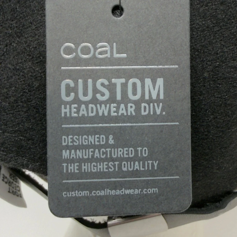NWT Fort George Beer Black Fort Cap Hat Coal Custom Headwear Division Wool Blend